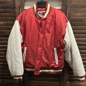 Alpine Red and Cream Kids Jacket